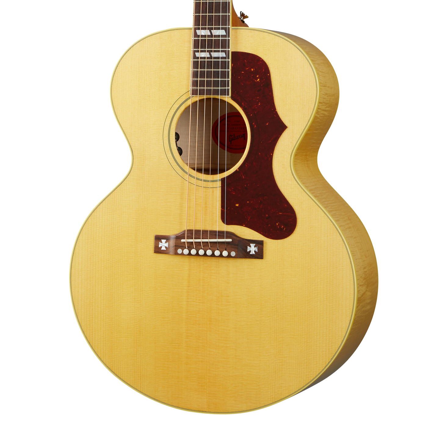 Gibson J-185 Original, Left-Handed, Antique Natural Acoustic Guitar Gibson