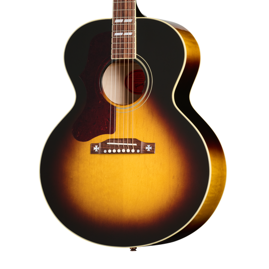 Gibson J-185 Original, Left-Handed, Vintage Sunburst Acoustic Guitar Gibson