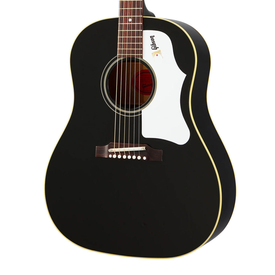 Gibson J-45 60s Original, Adj Saddle (No pickup), Ebony Acoustic Guitar Gibson