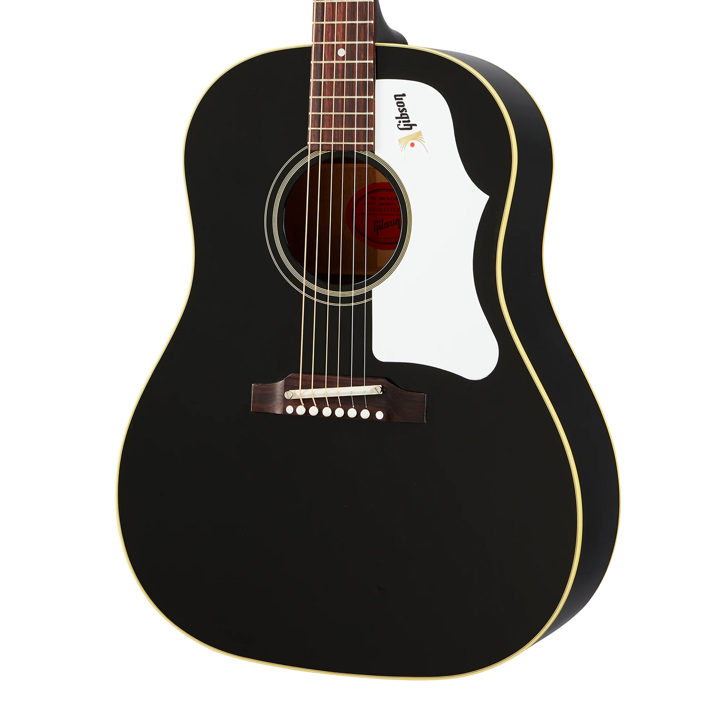Gibson J-45 60s Original, Adj Saddle (No pickup), Ebony Acoustic Guitar Gibson