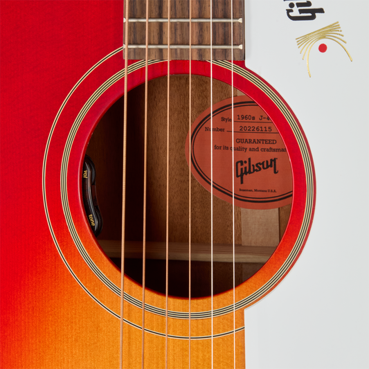 Gibson J-45 60s Original with HiFi DNA, Fixed Bridge, Vintage Cherry Sunburst Acoustic Guitar Gibson