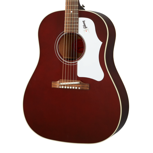 Gibson J-45 60s Original, Adj Saddle (No pickup), Wine Red Acoustic Guitar Gibson