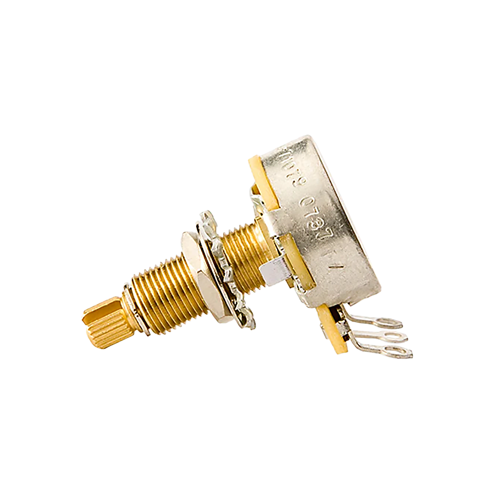 Gibson 300k Ohm Linear Taper Potentiometer, Long Shaft Potentiometer Gibson