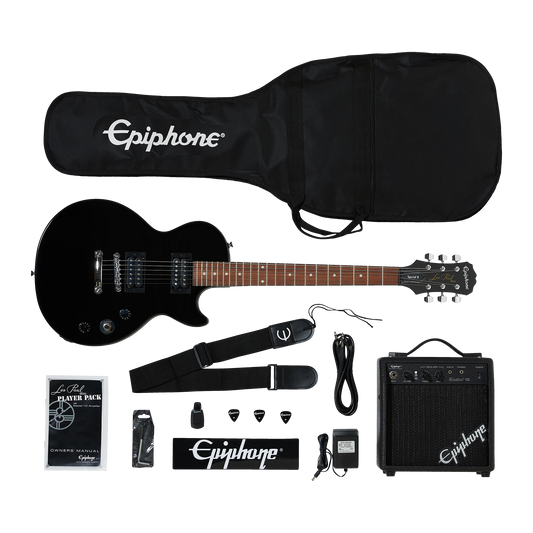 Epiphone Les Paul Player Pack 120V, Ebony Player Pack Epiphone