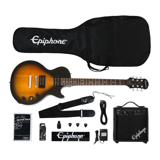 Epiphone Les Paul Player Pack 120V, Vintage Sunburst Player Pack Epiphone