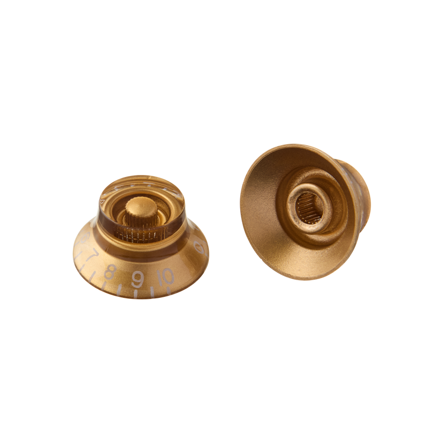 Gibson Top Hat Knobs, Vintage Gold, 4 pack Knob Gibson