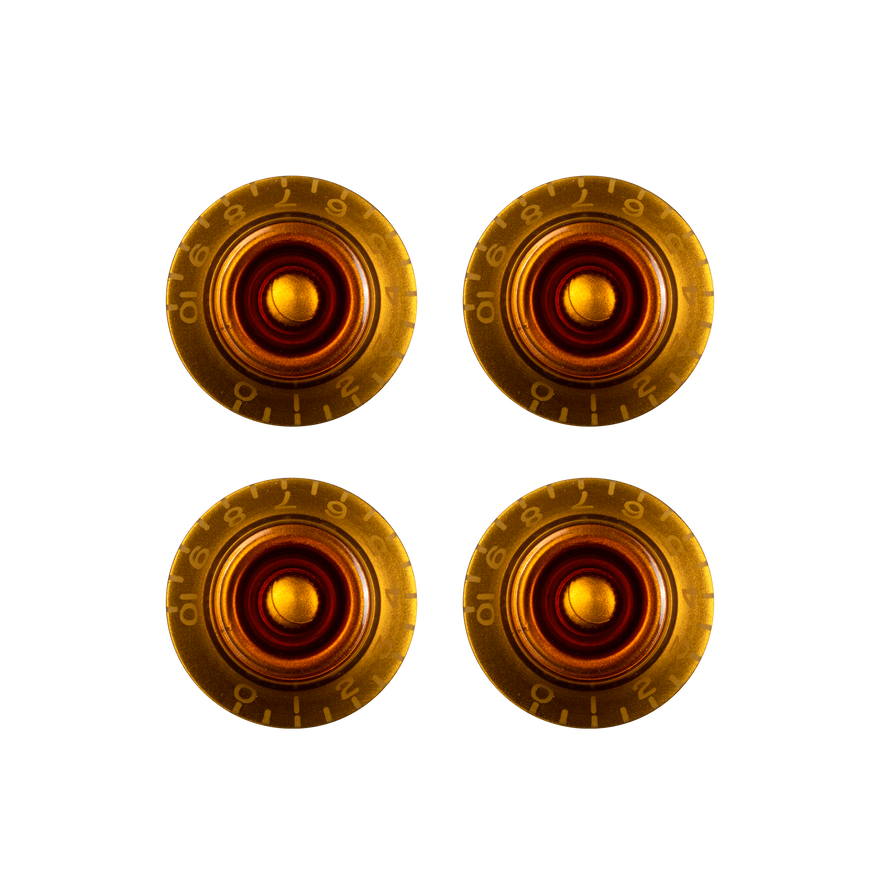 Gibson Top Hat Knobs, Vintage Amber, 4 pack Knob Gibson