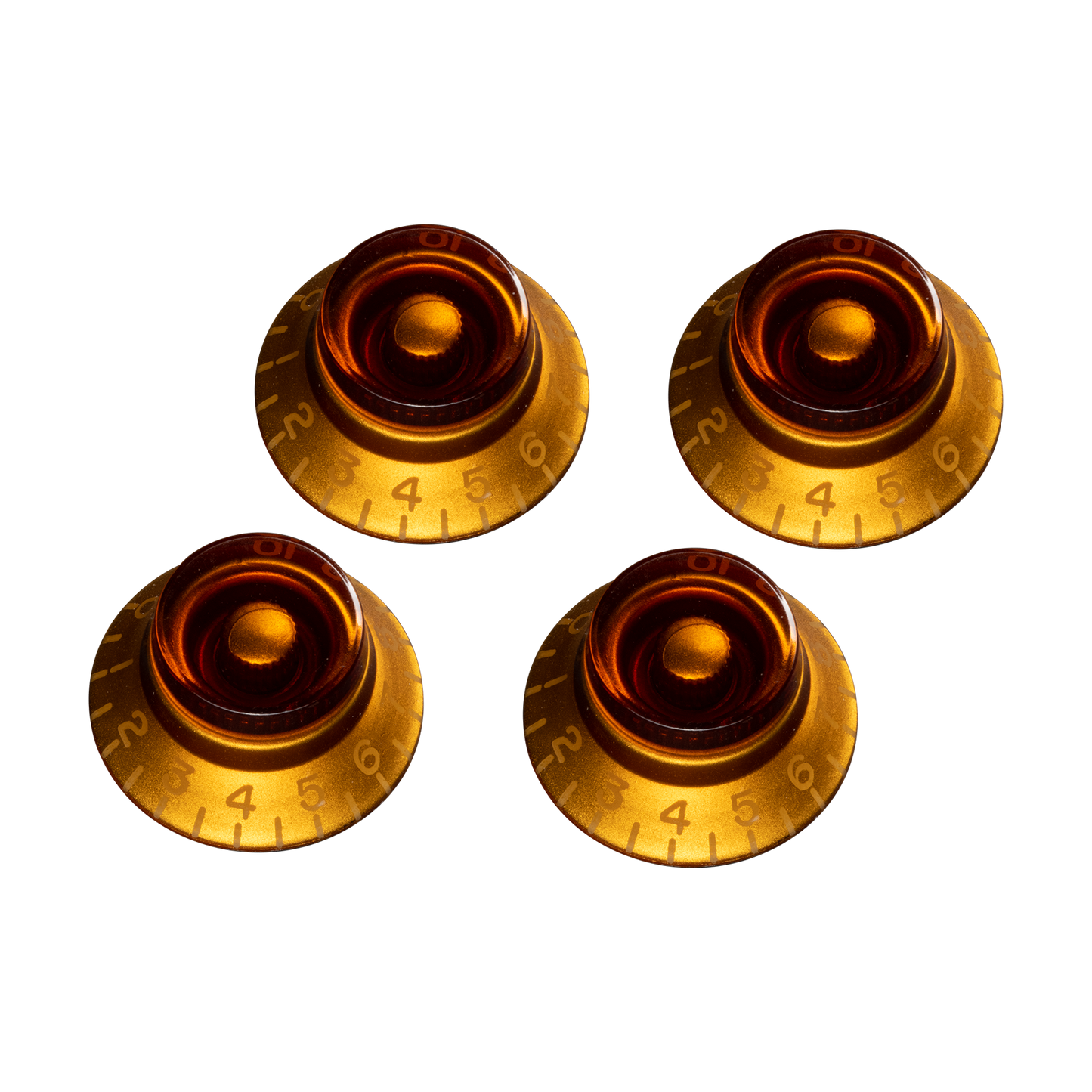 Gibson Top Hat Knobs, Vintage Amber, 4 pack Knob Gibson