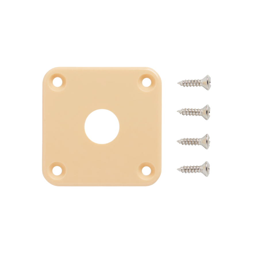 Gibson Plastic Jack Plate, Cream Jack Plate Gibson