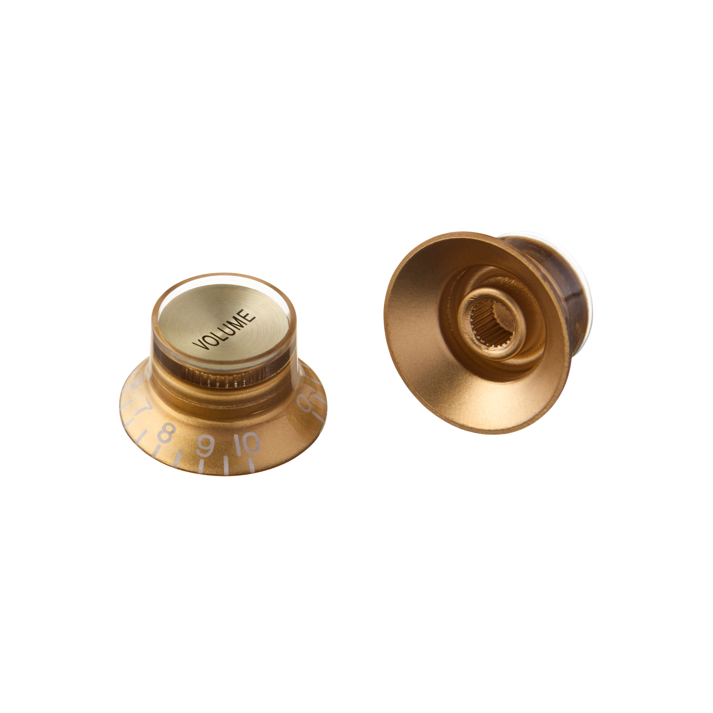 Gibson Top Hat Knobs, Gold with Gold Inserts, 4 pack Knob Gibson