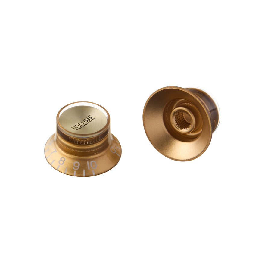 Gibson Top Hat Knobs, Gold with Gold Inserts, 4 pack Knob Gibson