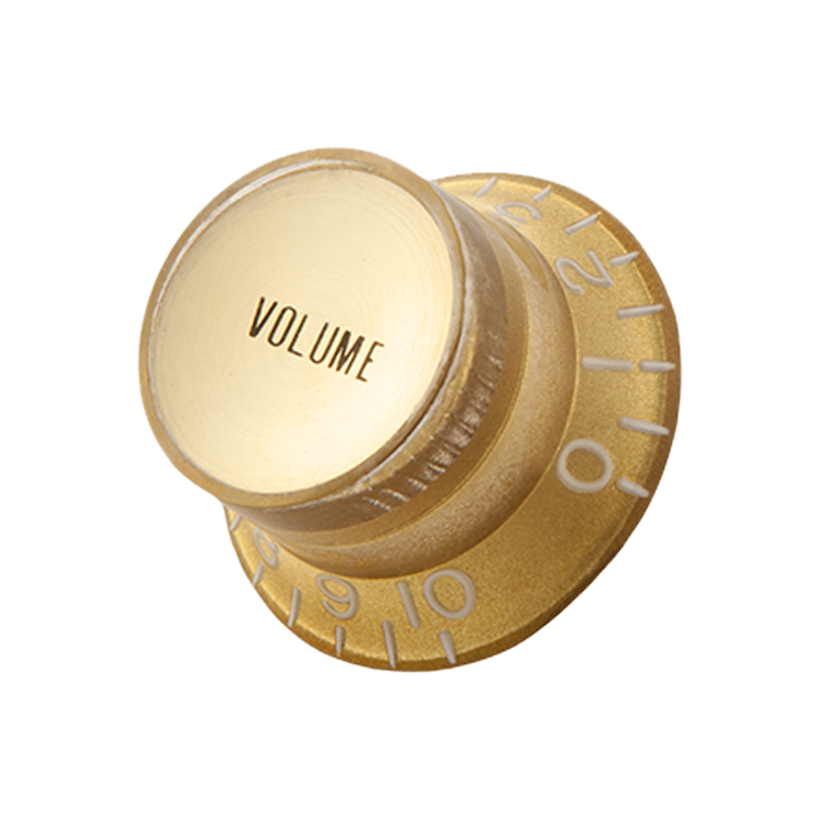 Gibson Top Hat Knobs, Gold with Gold Inserts, 4 pack Knob Gibson