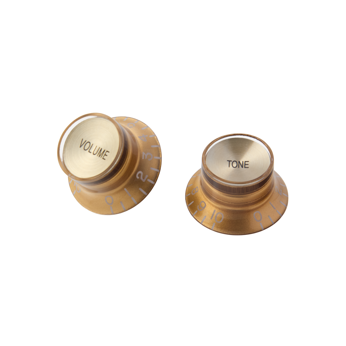 Gibson Top Hat Knobs, Gold with Gold Inserts, 4 pack Knob Gibson