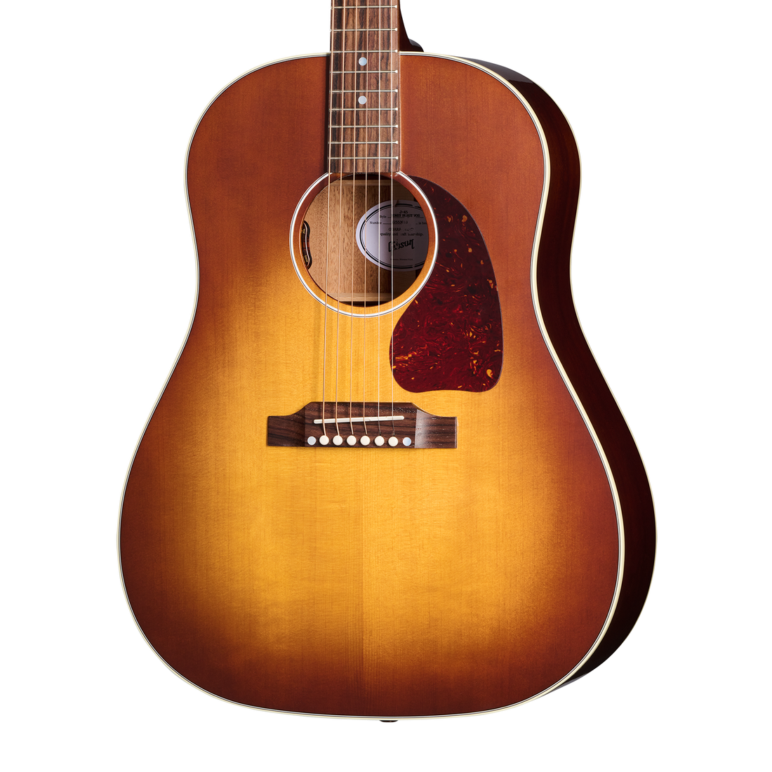 Gibson J-45 Standard, Honey Burst VOS, Exclusive Acoustic Guitar Gibson