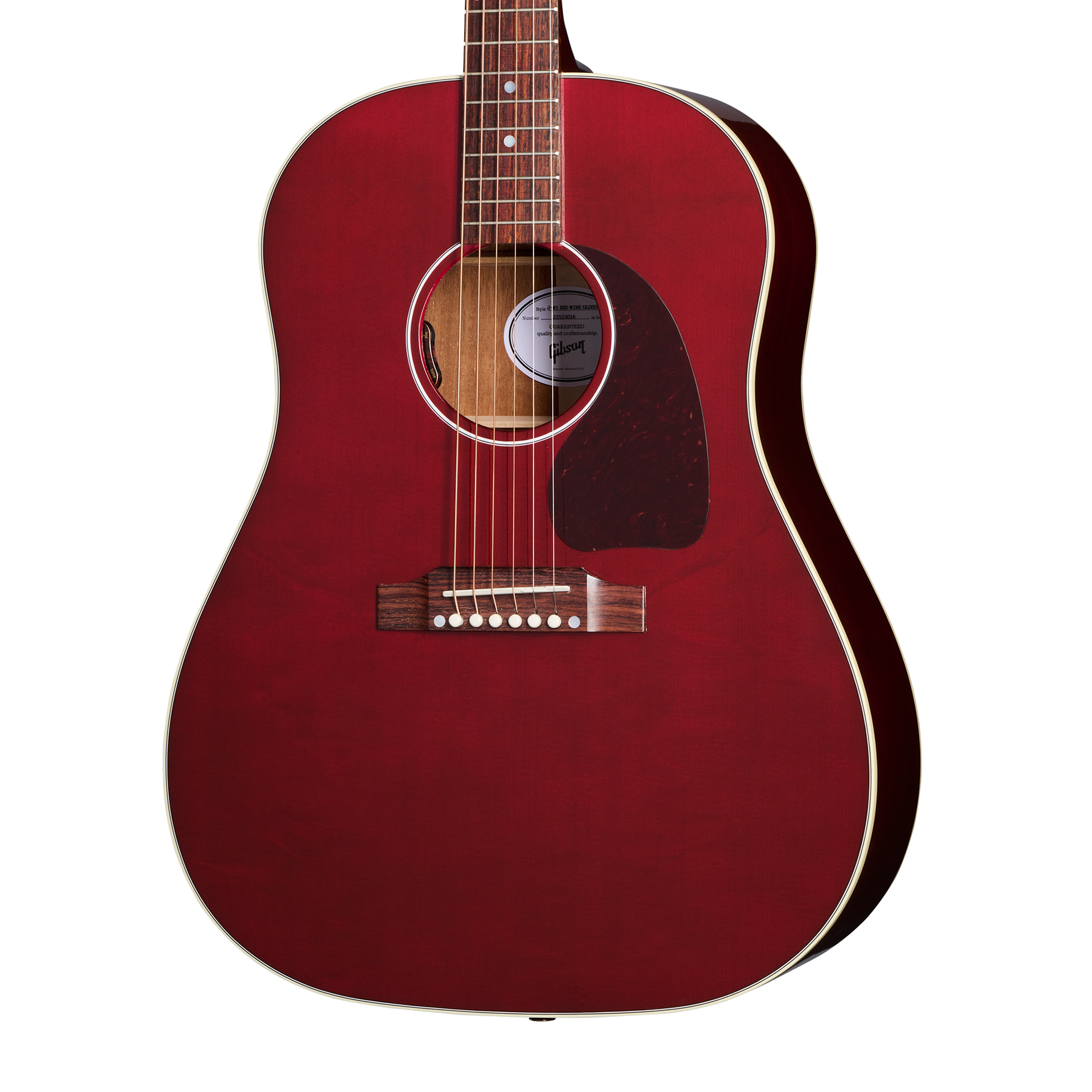 ギター Gibson J-45 standard wine red gloss Gibson The World-Famous Workhorse, Now in Wine Red