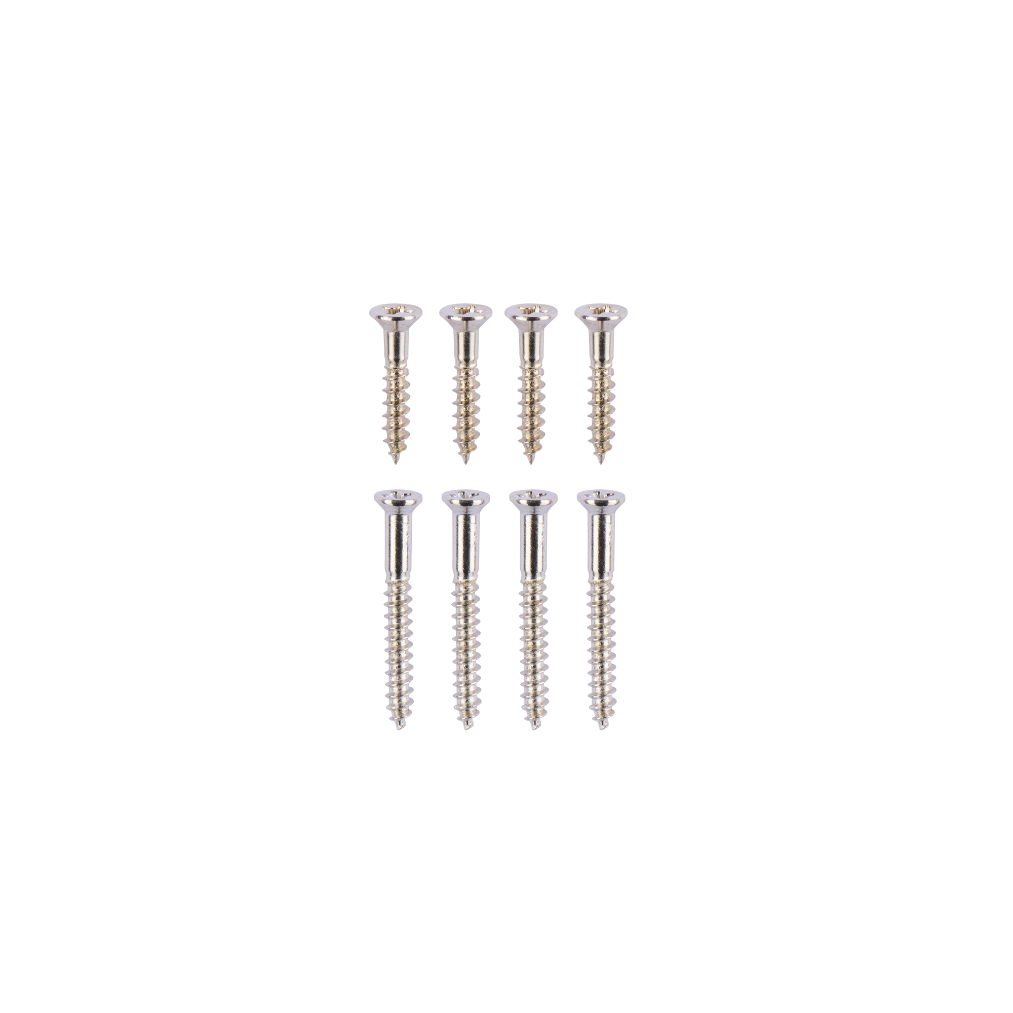 Gibson Historic Reissue Mounting Ring Screws, Nickel (Set of 4 Short ...