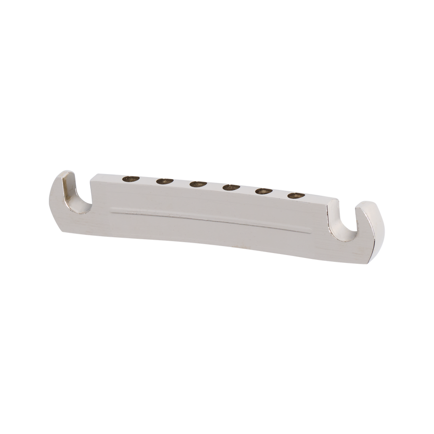 Gibson Historic Reissue Stop Bar Tailpiece With Studs & Inserts, Nickel, Exclusive Stop Bar Gibson