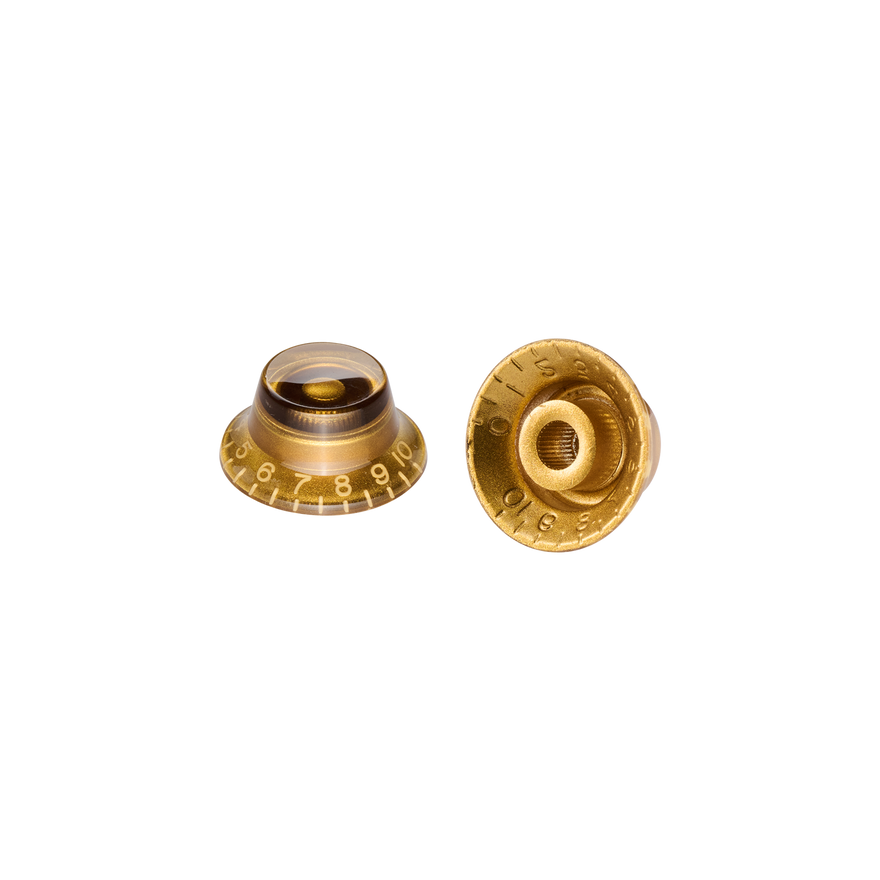 Gibson Historic Reissue Top Hat Knobs, Gold, 4 Pack, Exclusive Knob Gibson