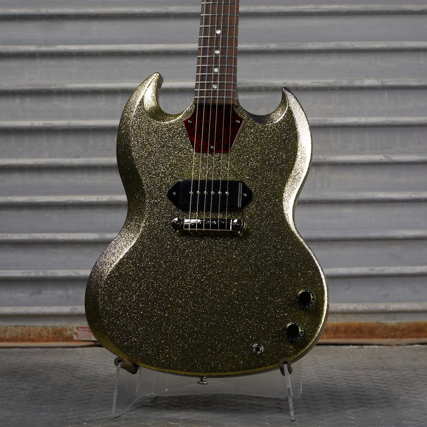 Gibson Mod™ Collection 1963 SG Junior Reissue Lightning Bar, Fools Gold Sparkle | Gibson Mod™ Collection Electric Guitar Gibson Mod™ Collection