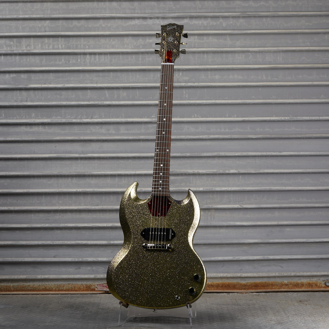 Gibson Mod™ Collection 1963 SG Junior Reissue Lightning Bar, Fools Gold Sparkle | Gibson Mod™ Collection Electric Guitar Gibson Mod™ Collection