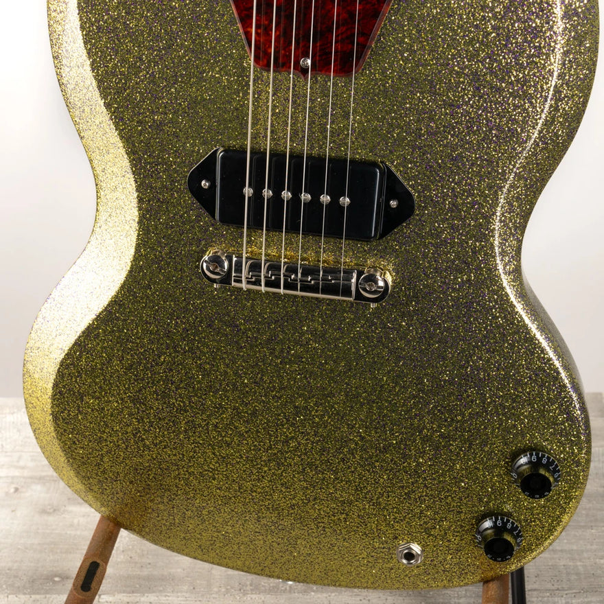 Gibson Mod™ Collection 1963 SG Junior Reissue Lightning Bar, Fools Gold Sparkle | Gibson Mod™ Collection Electric Guitar Gibson Mod™ Collection