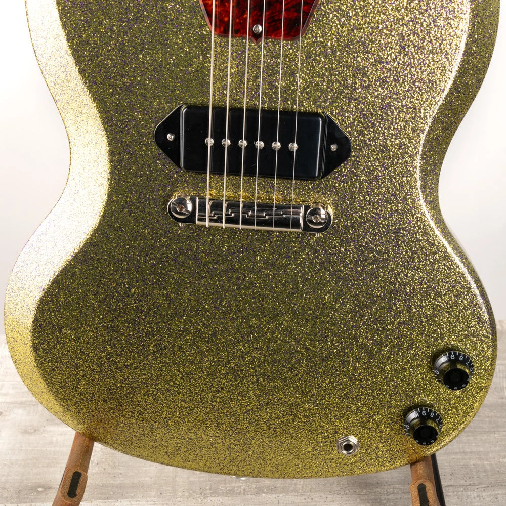 Gibson Mod™ Collection 1963 SG Junior Reissue Lightning Bar, Fools Gold Sparkle | Gibson Mod™ Collection Electric Guitar Gibson Mod™ Collection