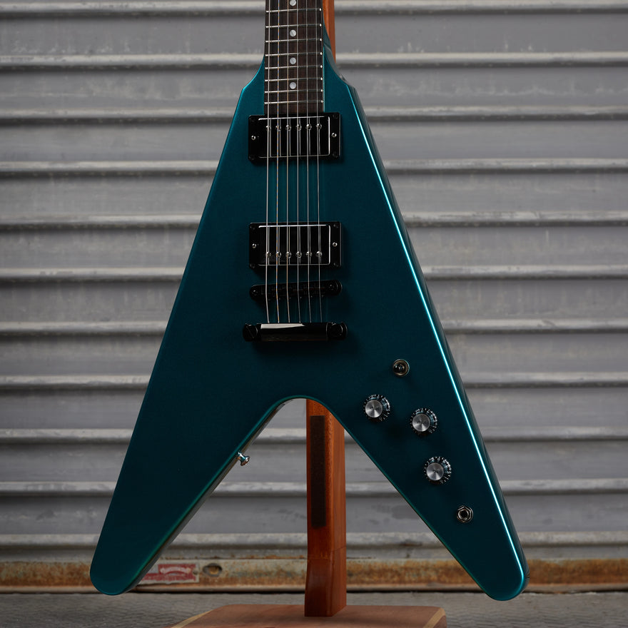 Gibson Mod™ Collection 80s Flying V, Metallic Marina Blue | Gibson Mod™ Collection Electric Guitar Gibson Mod™ Collection