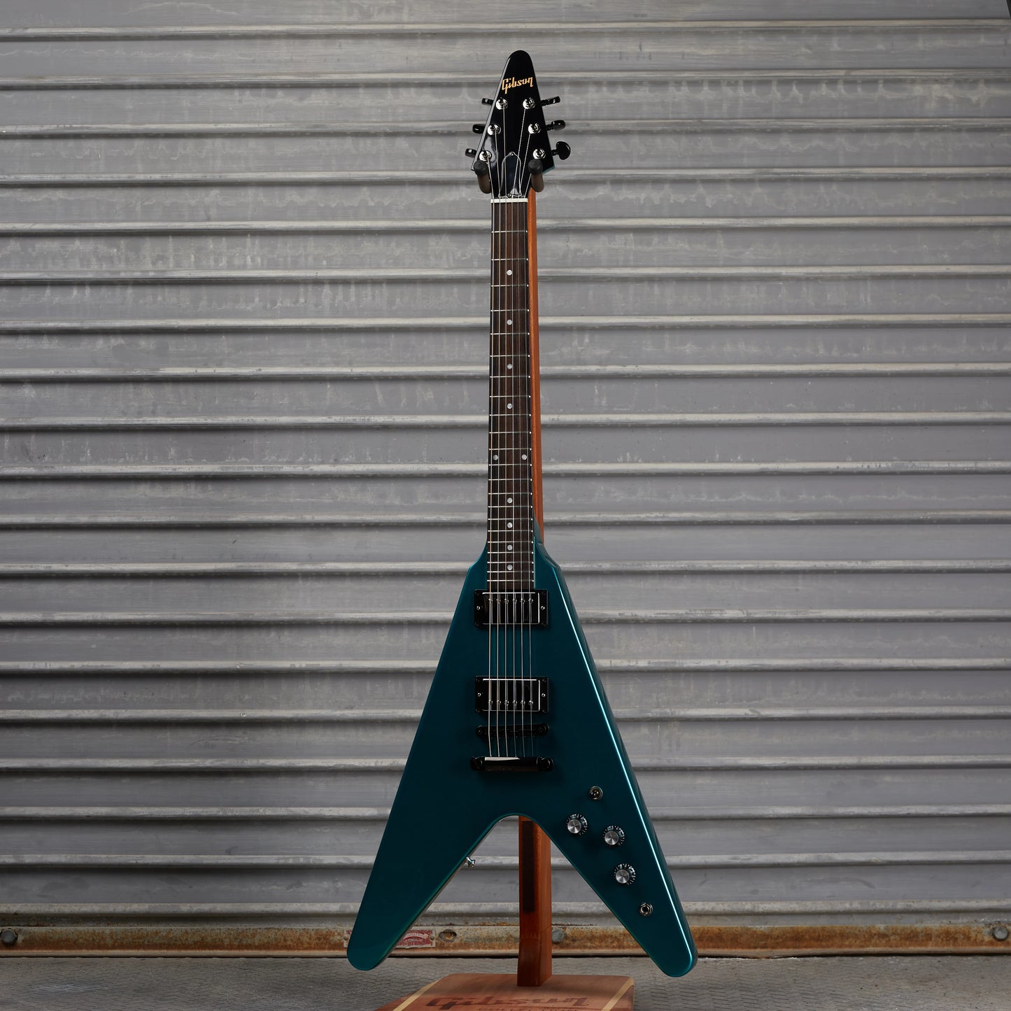 Gibson Mod™ Collection 80s Flying V, Metallic Marina Blue | Gibson Mod™ Collection Electric Guitar Gibson Mod™ Collection