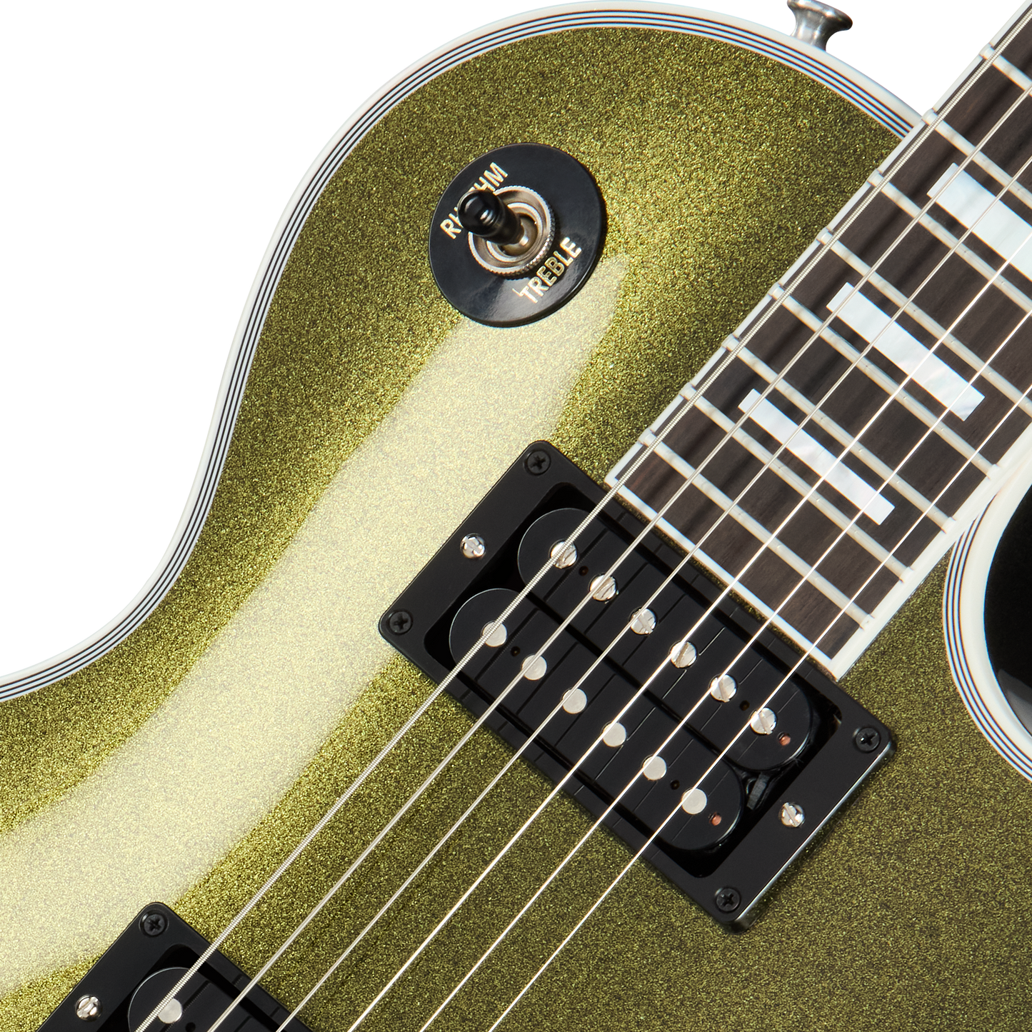 1968 Les Paul Custom Reissue, Moss Sparkle Gibson Mod™ Collection Electric Guitar Gibson Mod™ Collection