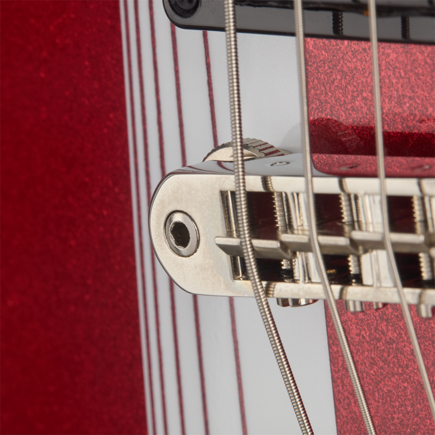 Gibson Mod™ Collection ES-335, Urgent Red Razorstripe Electric Guitar Gibson Mod™ Collection