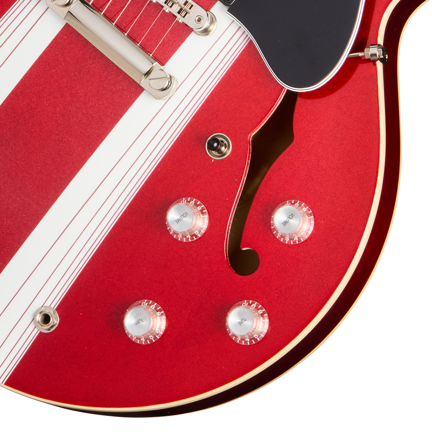 Gibson Mod™ Collection ES-335, Urgent Red Razorstripe Electric Guitar Gibson Mod™ Collection