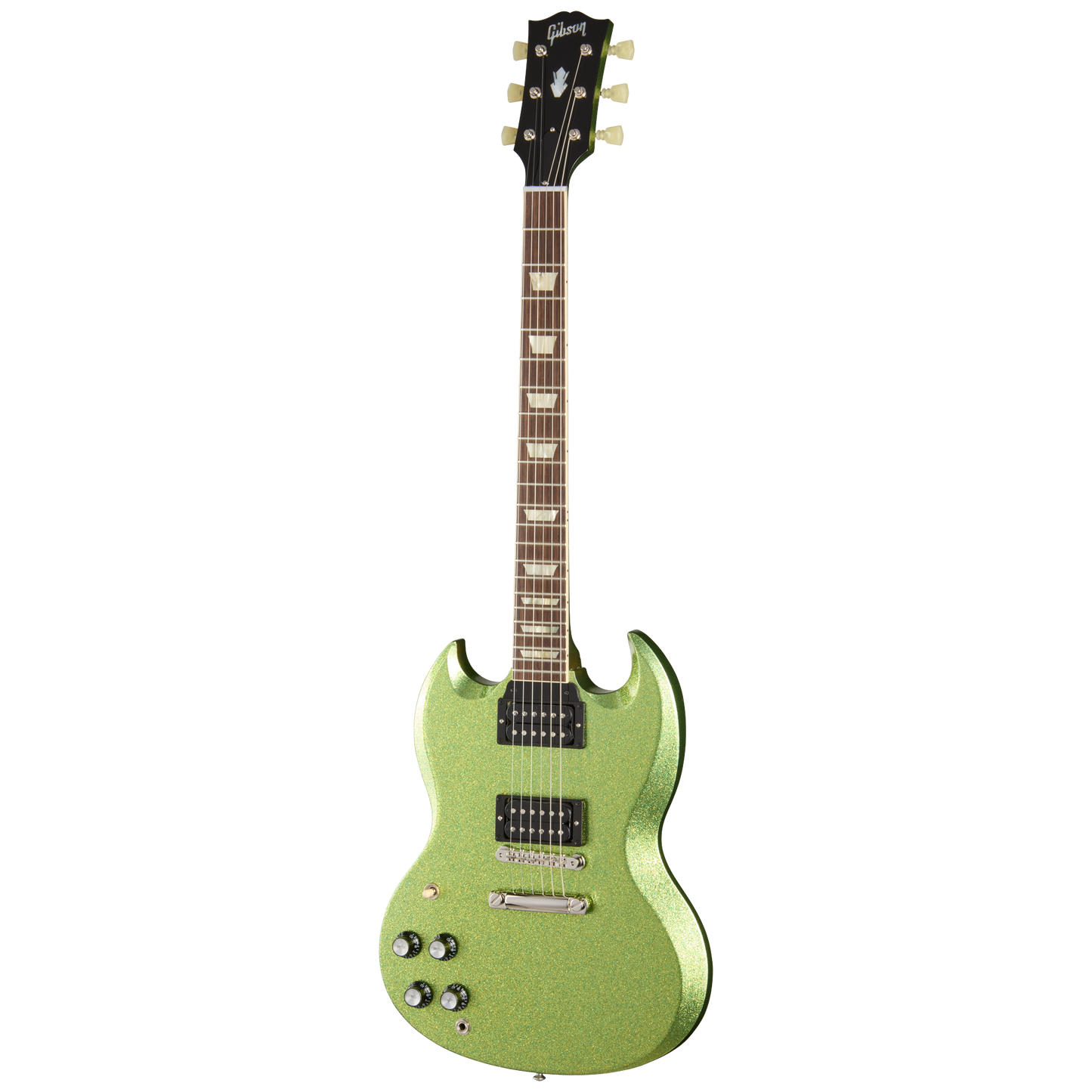 Gibson Mod™ Collection 1961 Les Paul SG Standard Reissue, Left-Handed, Chartreuse Sparkle Electric Guitar Gibson Mod™ Collection