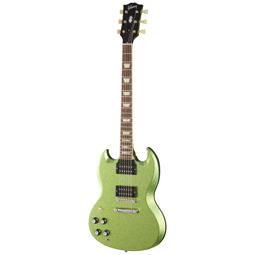 Gibson Mod™ Collection 1961 Les Paul SG Standard Reissue, Left-Handed, Chartreuse Sparkle Electric Guitar Gibson Mod™ Collection