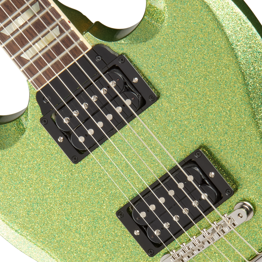 Gibson Mod™ Collection 1961 Les Paul SG Standard Reissue, Left-Handed, Chartreuse Sparkle Electric Guitar Gibson Mod™ Collection