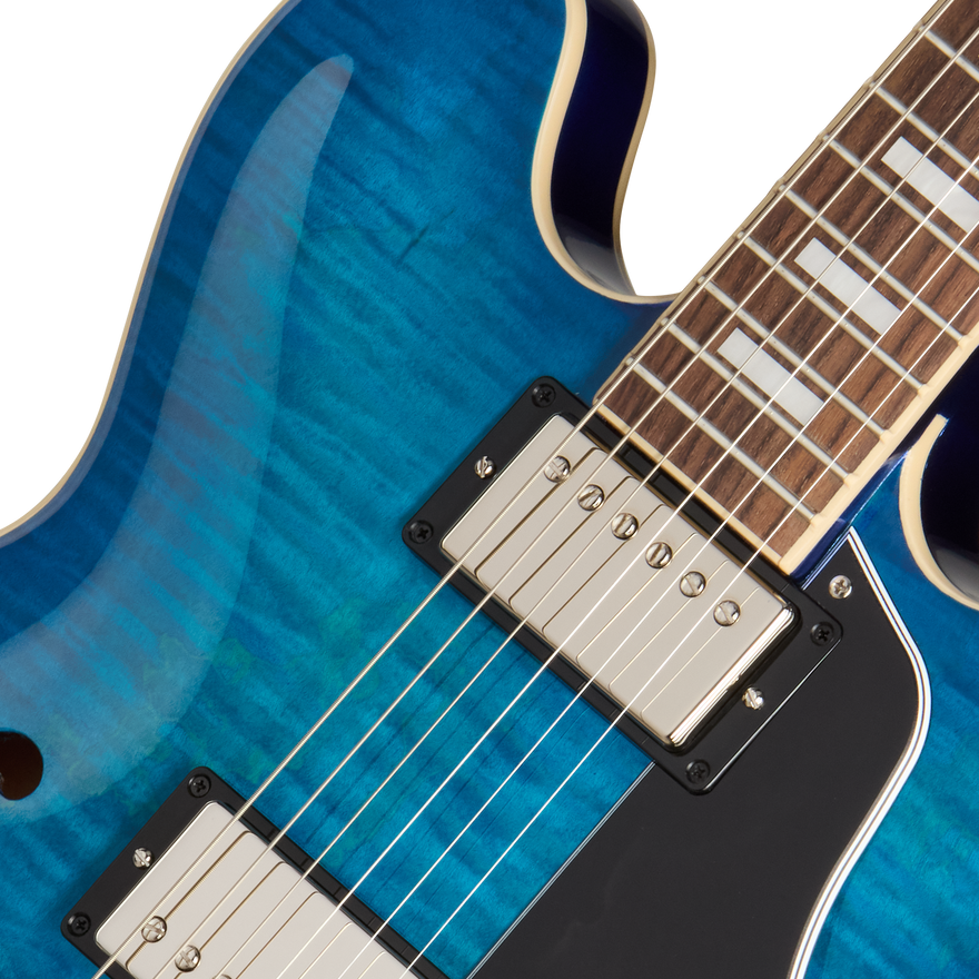 Gibson Mod™ Collection ES-335 Figured, Curacao Blue Electric Guitar Gibson Mod™ Collection