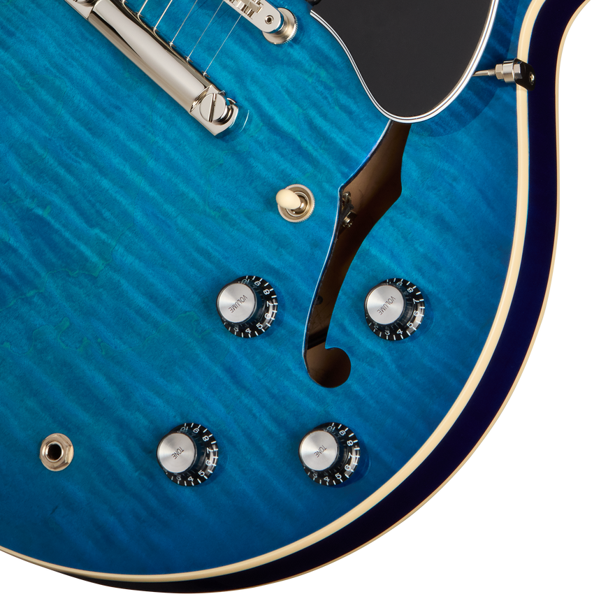 Gibson Mod™ Collection ES-335 Figured, Curacao Blue Electric Guitar Gibson Mod™ Collection