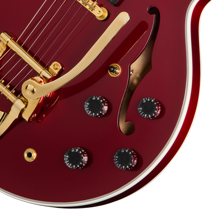 Gibson Mod™ Collection 1959 ES-355 Reissue, Cranberry Glimmer Electric Guitar Gibson Mod™ Collection