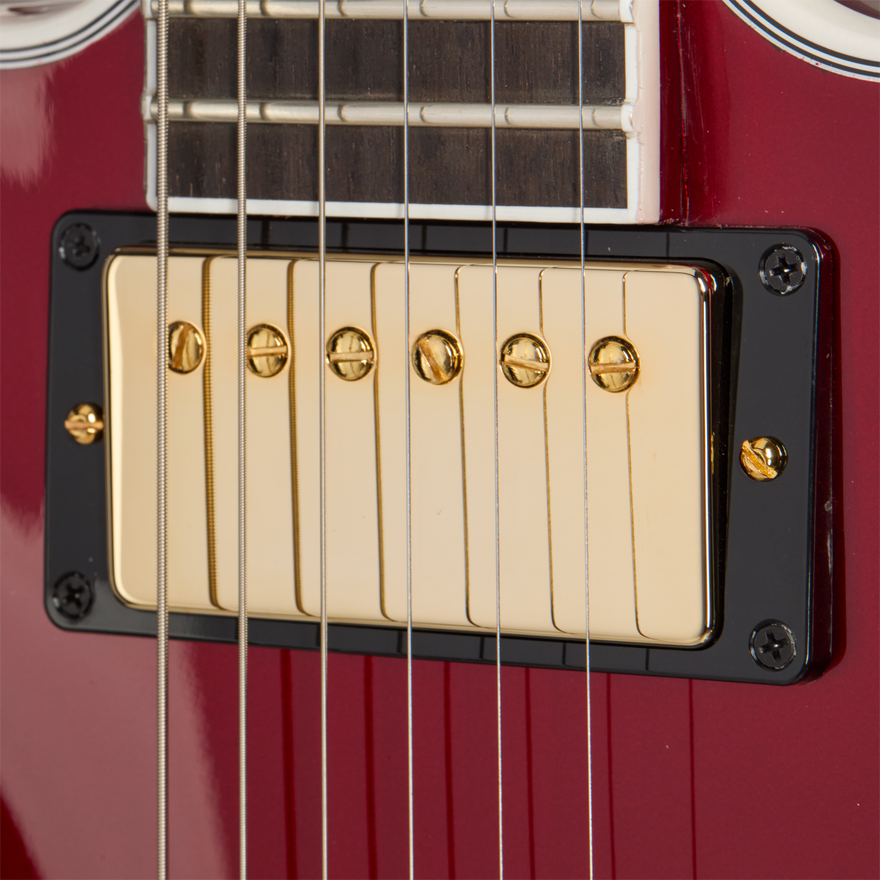 Gibson Mod™ Collection 1959 ES-355 Reissue, Cranberry Glimmer Electric Guitar Gibson Mod™ Collection