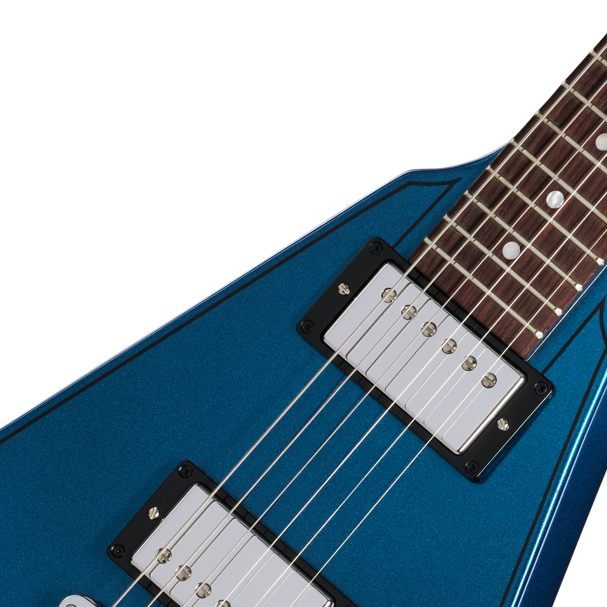 Gibson Mod™ Collection Flying V 80s, Front Action Blue Electric Guitar Gibson Mod™ Collection