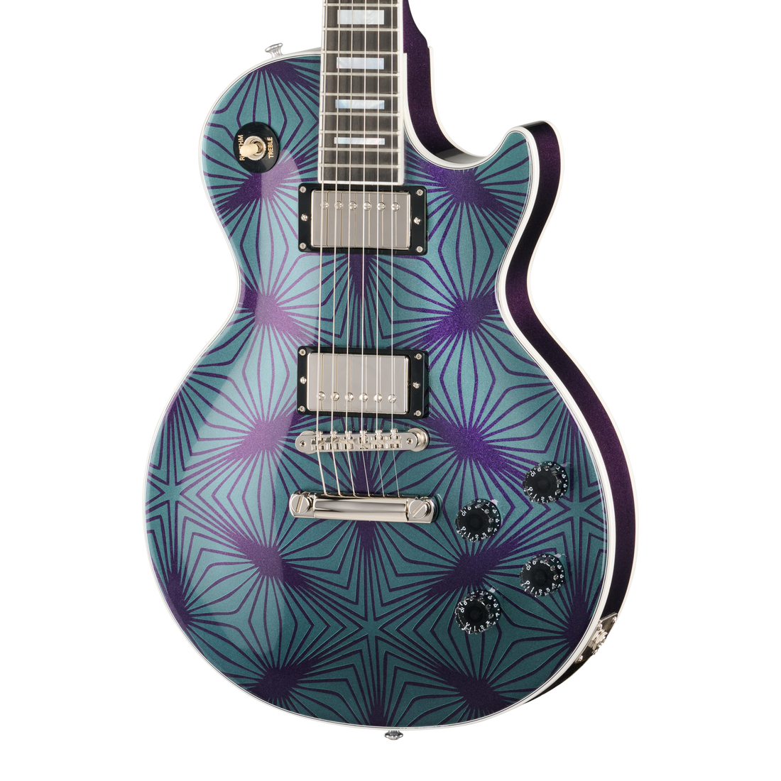 Gibson Mod™ Collection Les Paul Custom 70s, Fractal Spider Web Electric Guitar Gibson Mod™ Collection