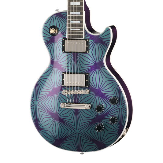 Gibson Mod™ Collection Les Paul Custom 70s, Fractal Spider Web Electric Guitar Gibson Mod™ Collection