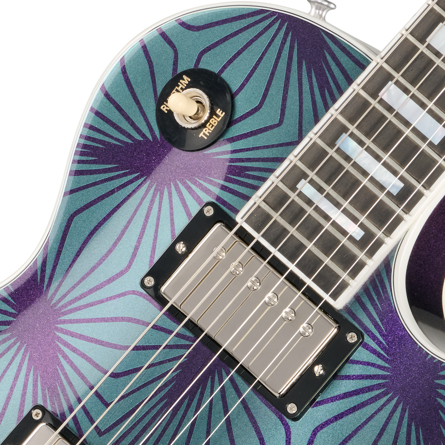 Gibson Mod™ Collection Les Paul Custom 70s, Fractal Spider Web Electric Guitar Gibson Mod™ Collection
