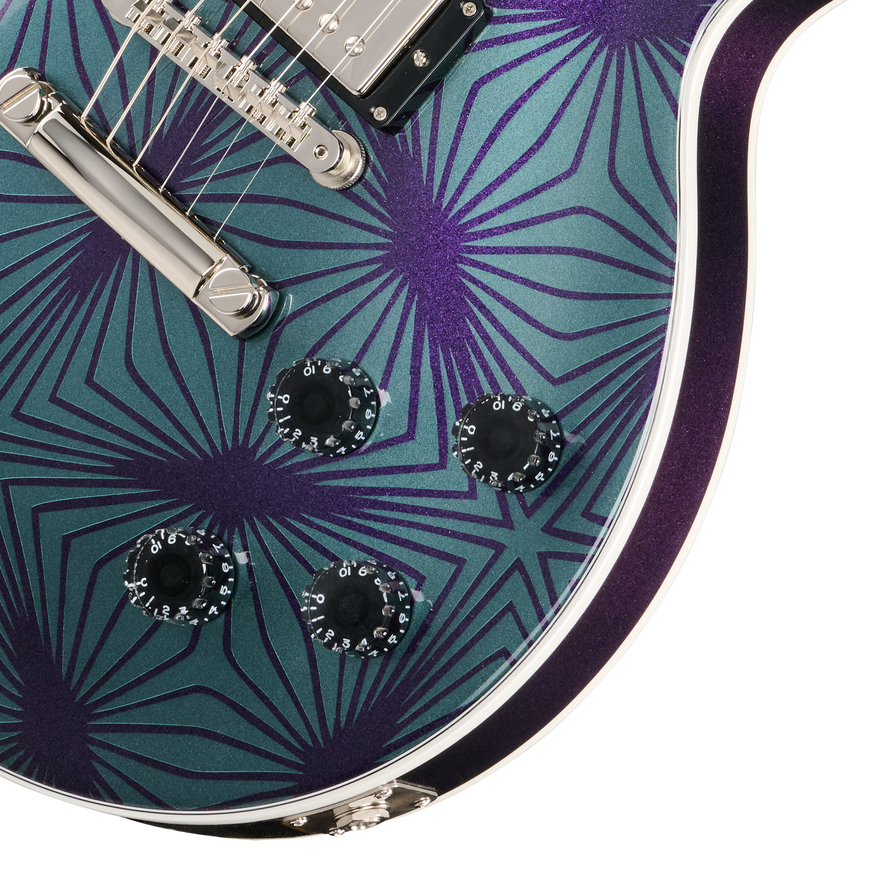 Gibson Mod™ Collection Les Paul Custom 70s, Fractal Spider Web Electric Guitar Gibson Mod™ Collection