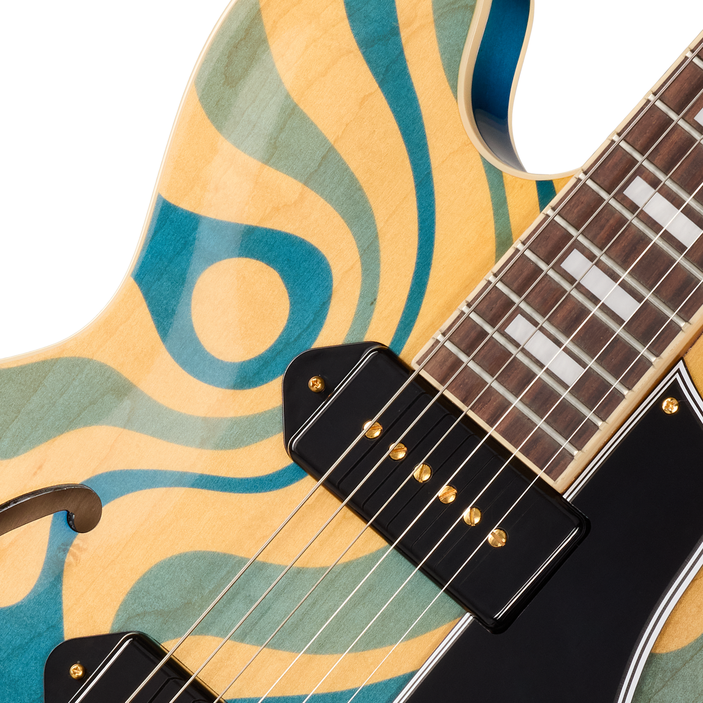 Gibson Mod™ Collection ES-330, Aqua Shag Electric Guitar Gibson Mod™ Collection