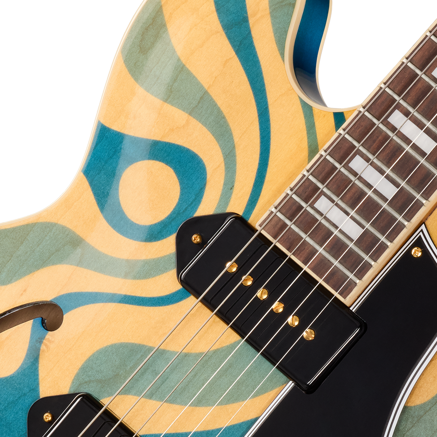 Gibson Mod™ Collection ES-330, Aqua Shag Electric Guitar Gibson Mod™ Collection