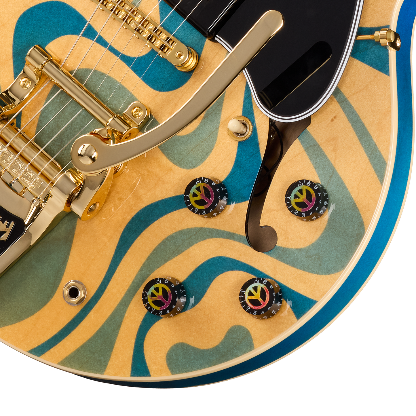 Gibson Mod™ Collection ES-330, Aqua Shag Electric Guitar Gibson Mod™ Collection