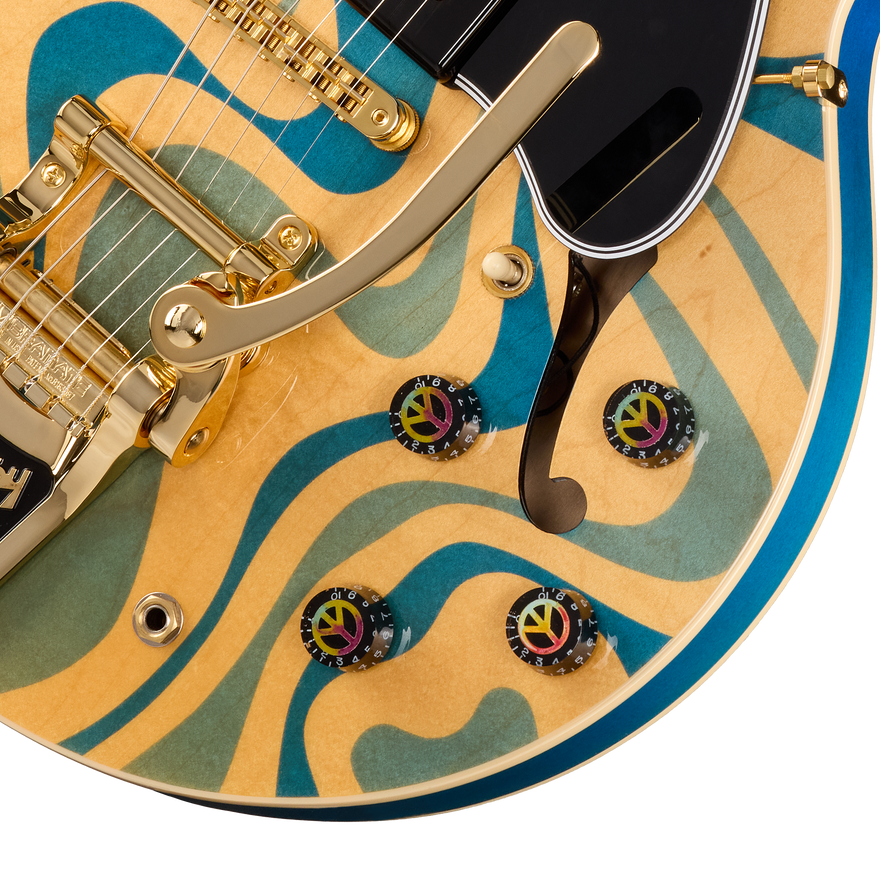 Gibson Mod™ Collection ES-330, Aqua Shag Electric Guitar Gibson Mod™ Collection