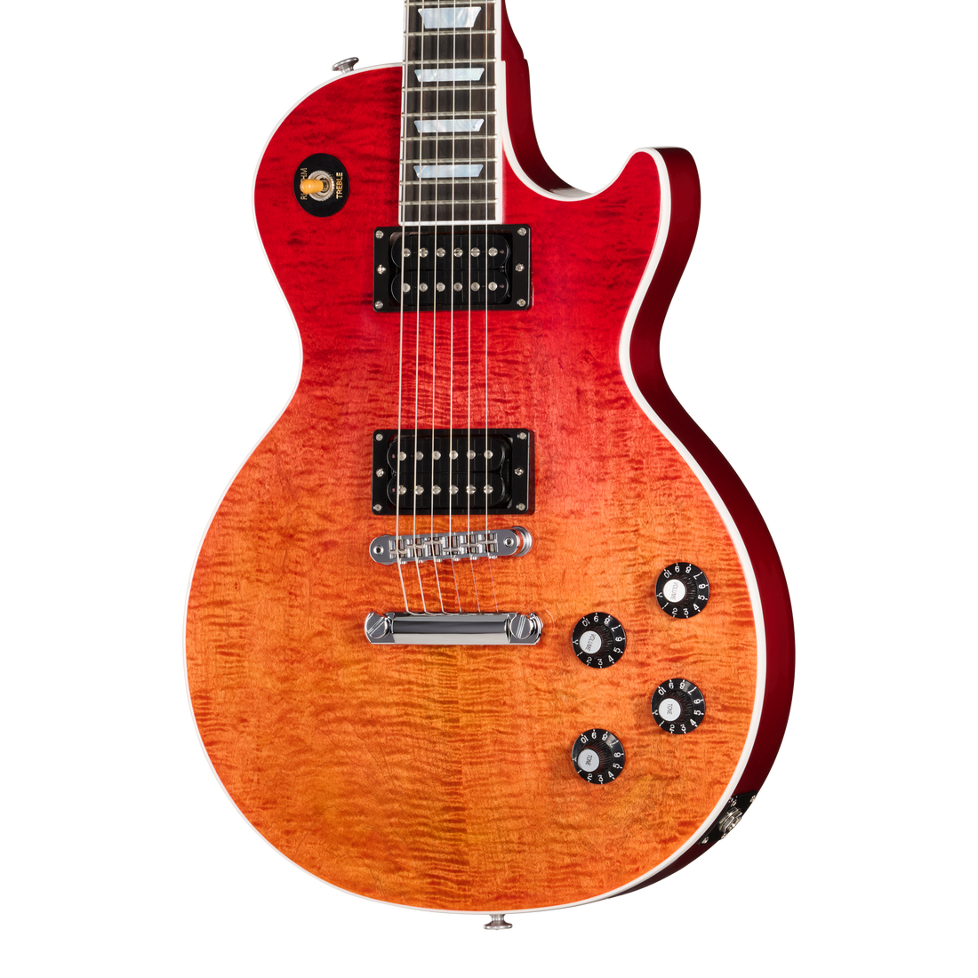 Gibson Mod™ Collection Les Paul Modern Figured, Molten Magma Fade Electric Guitar Gibson Mod™ Collection