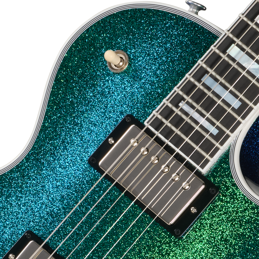 Gibson Mod™ Collection 1968 Les Paul Custom Reissue, Blue-Green Shift Electric Guitar Gibson Mod™ Collection