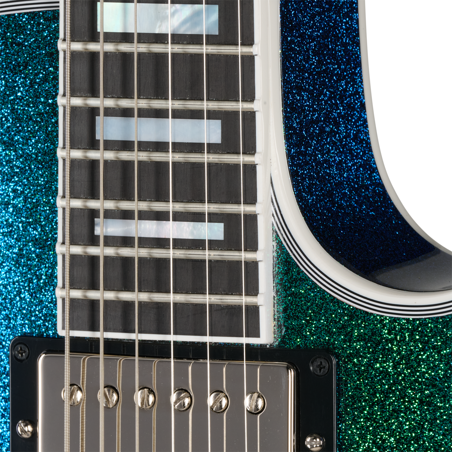 Gibson Mod™ Collection 1968 Les Paul Custom Reissue, Blue-Green Shift Electric Guitar Gibson Mod™ Collection